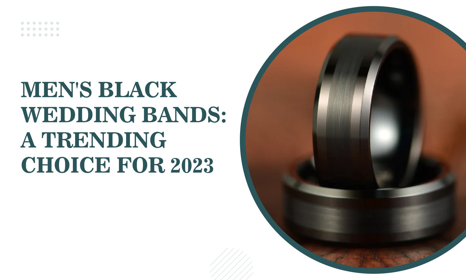 MEN'S BLACK WEDDING BANDS