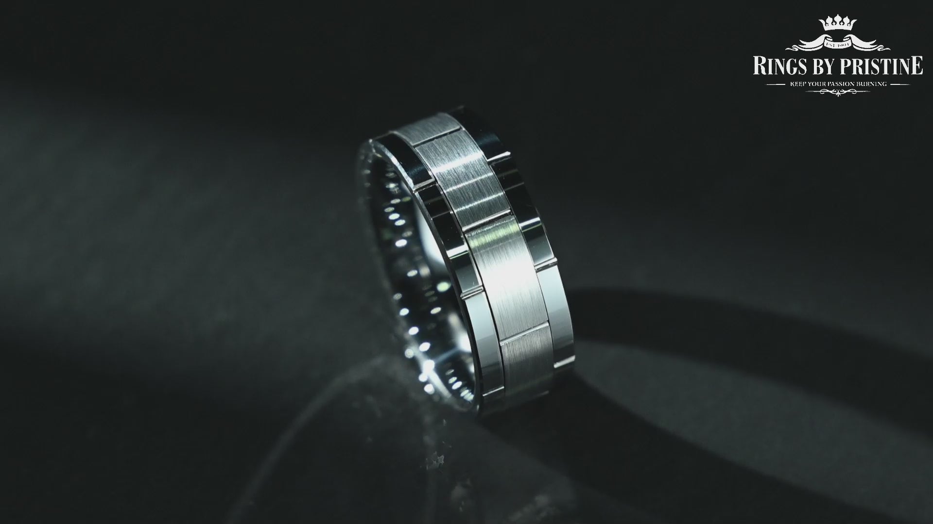 Tungsten Linked Men's Wedding Band 8MM