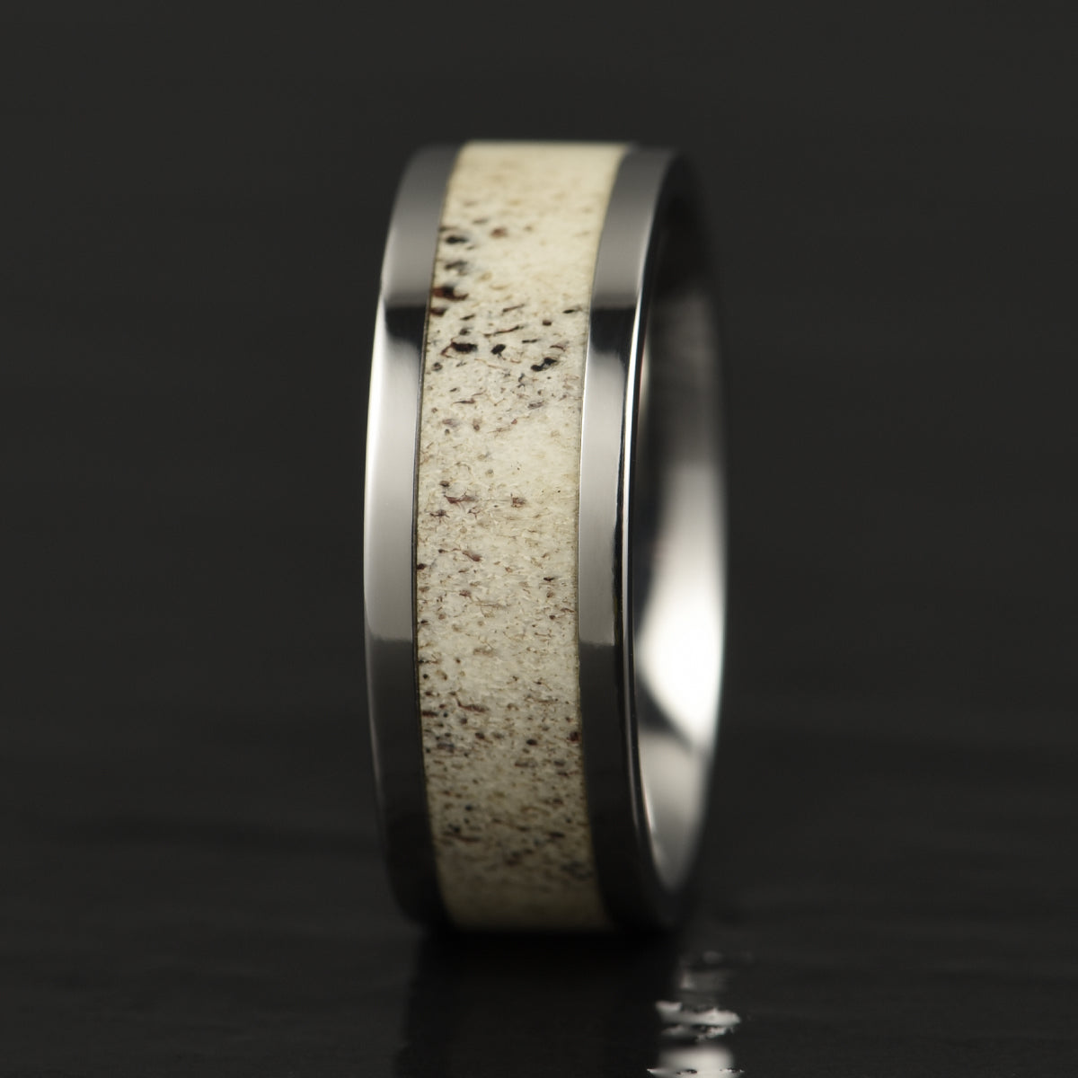 Tungsten Antler Men's Wedding Band 8MM