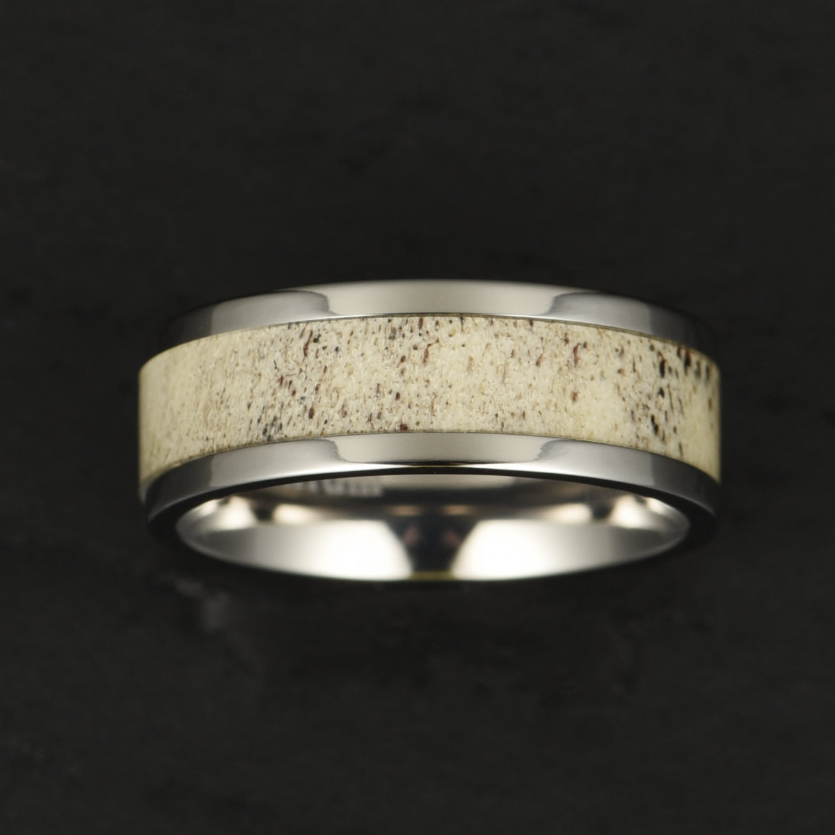 Tungsten Antler Men's Wedding Band 8MM