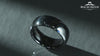 Glossy Black Tungsten Men's Wedding Band 8MM