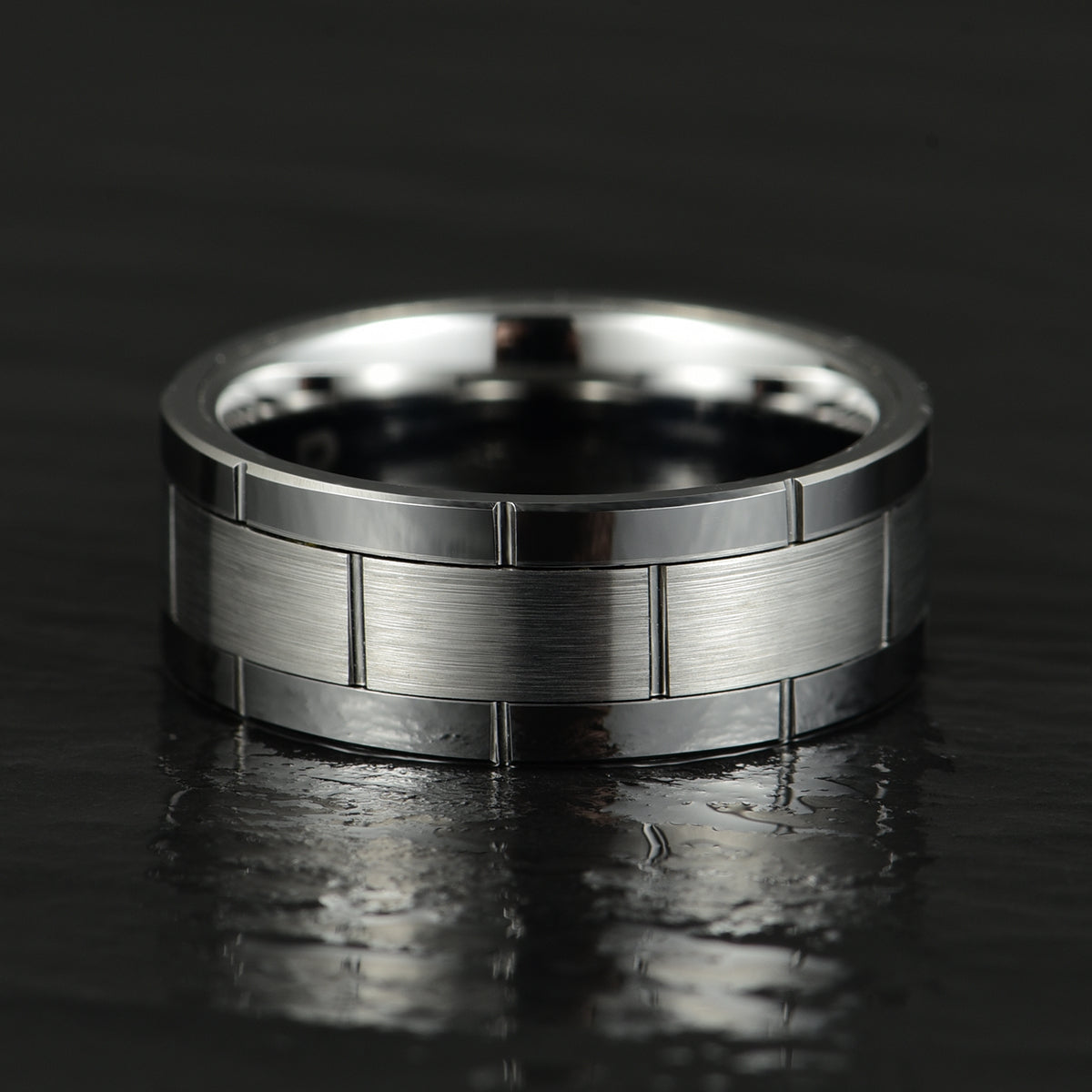 Tungsten Linked Men's Wedding Band 8MM